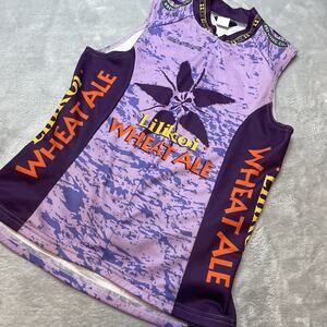 Canari Cycling Jersey Size S/M Sleeveless 1/2 Zip Lilikoi Wheat Ale Kona Brewing